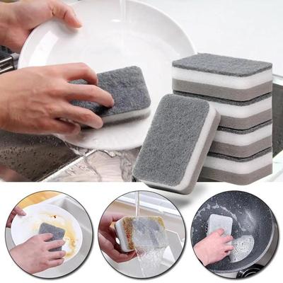5-50PCS Polyurethane Cleaning Sponges – Versatile Scrubbing Pads for Kitchen, Bathroom, Bedroom, Walls – Black Algae