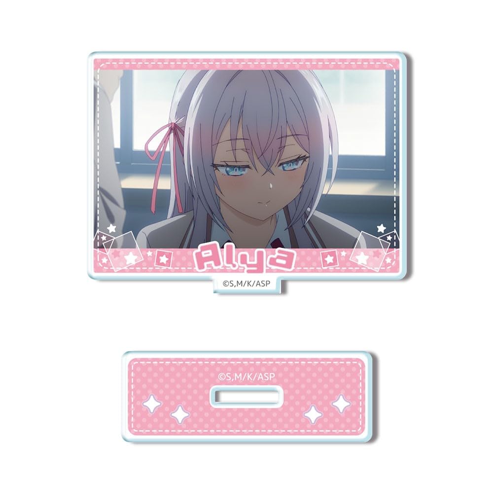 the girl next door who sometimes whispers in mini acrylic stand Alya B Alya-san, Russian, AMAN-R002-m02