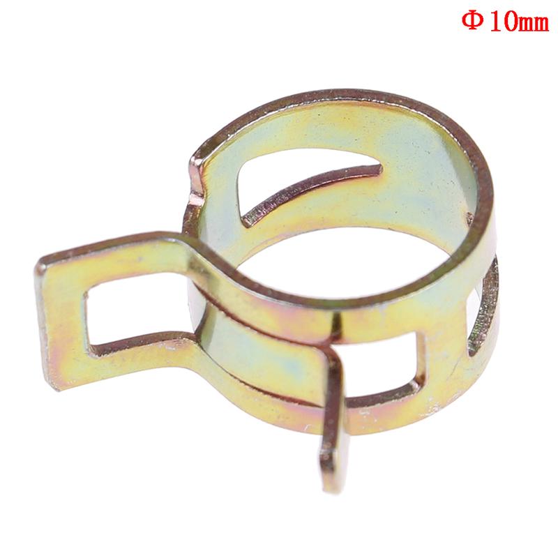 10Pcs 6-15Mm Spring Clip Vacuum Fuel Oil Hose Line Air Tube Band Clamp 6 Sizes