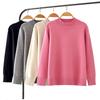 2025 Autumn/Winter Plus Size Women's Sweater: Long Sleeve Core-Spun Yarn Knitwear, Simple Solid Color, Style 5052