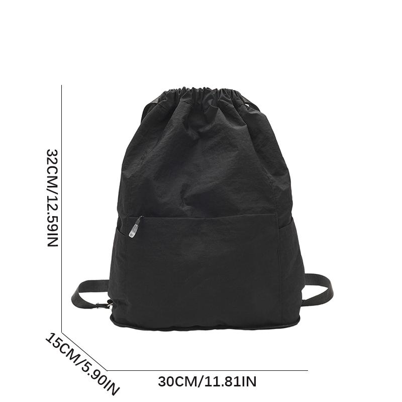 Backpack for Women Simple Solid Color Bookbag Travel Backpack for Student Girls