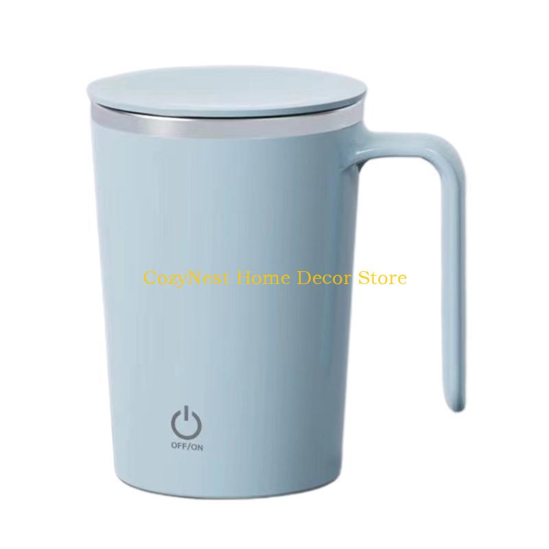 92MF Automatic Stirring Cup Magnetic Mug Rechargeable Stirring Coffee Cup Electric Lazy Milkshake Rotating Cup for Office