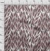 oneOone Cotton Cambric Dark Rose Brown Fabric Leaves Dress Material Fabric Print Fabric By The Yard 42 Inch