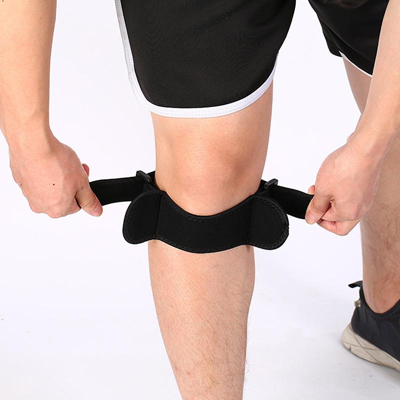 1 Piece Knee Patellar Tendon Knee Support Strape Brace Adjustable Shock Absorption Compression Knee Pad Sleeve For Basketball