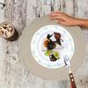 1 Piece of Environmentally Friendly Woven Insulation Mat Household Flower Shaped Durable Multi-purpose Placemat