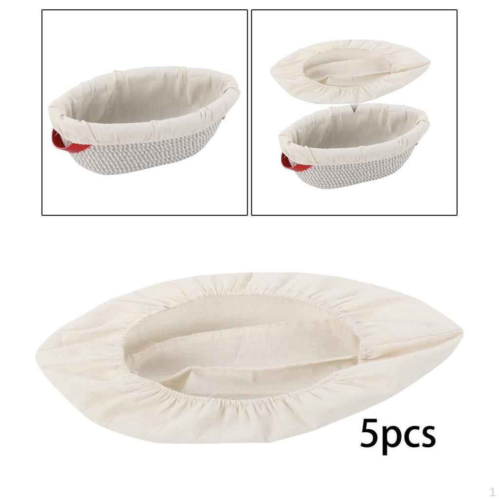 5 kusů Lněné vložky do ošatek na kynutí chleba Těsto Užitečné Bavlna Pohodlné