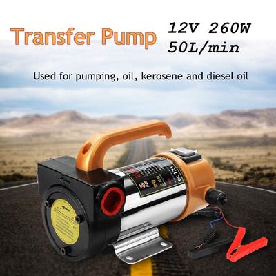 12V 260W Car Engine Portable for Diesel Fuel Oil Transfer Pump Self Priming Oil Pump 50L/Min
