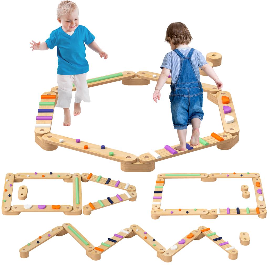 Wooden Balance Beam for Kids, Balance, Coordination, Agility
