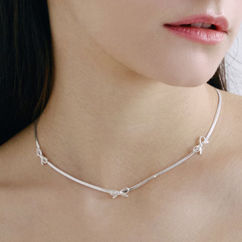 HAS HSU018 Ribbon Snake Chian Necklace