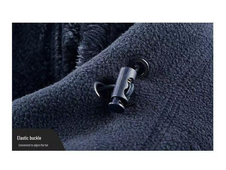 Plus Size Men's Fleece Jacket: Youthful Sports Style for Middle-Aged & Elderly Couples, Warm Norway Design