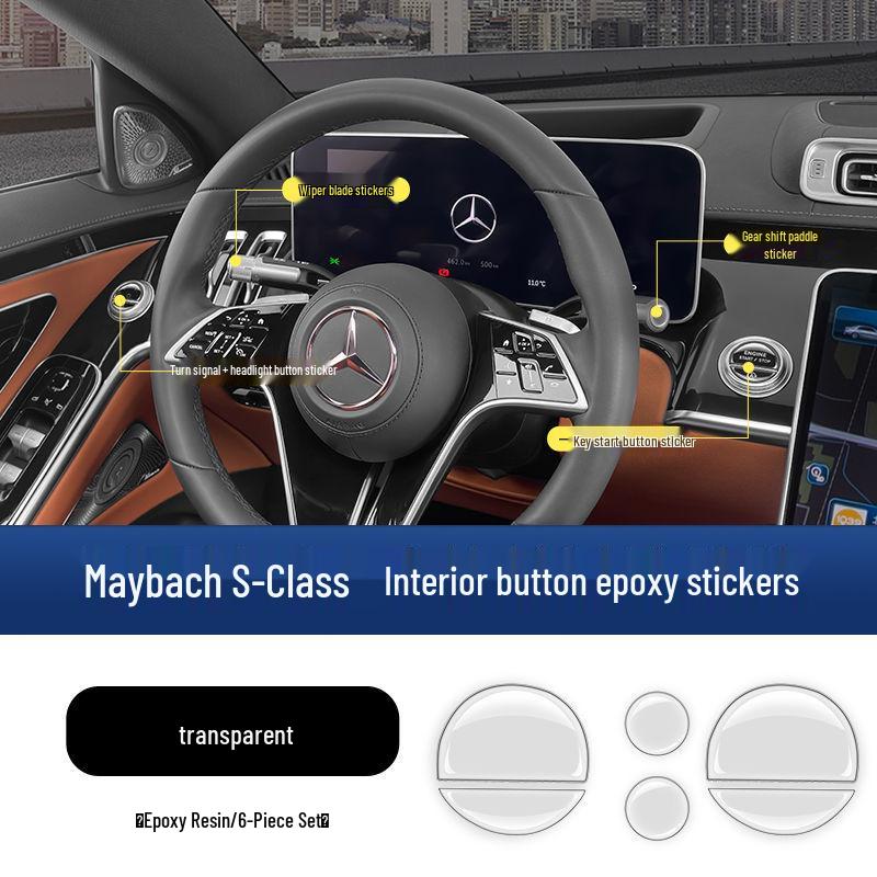 Mercedes-Benz S-Class Window Lift Panel Sticker for S400/S450 Interior