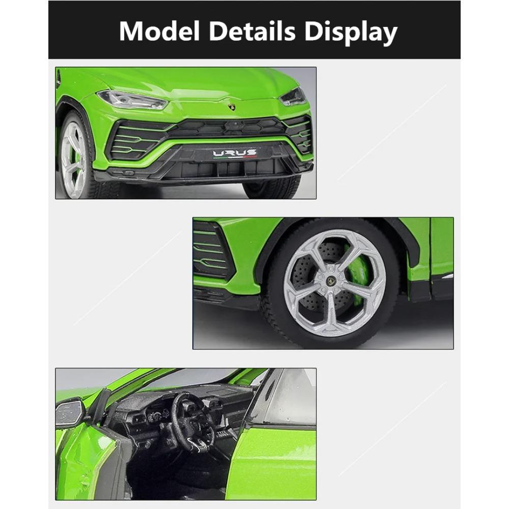 WELLY 1/24 Lamborghini URUS SUV Alloy Sports Car Model Diecasts Metal Racing Car Vehicles Model Simulation Collection Kids Gifts