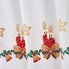 American Style Christmas Door Curtain Embroidered Gift Living Room Bedroom