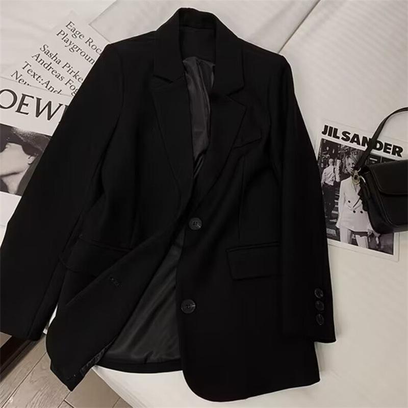Dámské 2025 Jarní Módní Volné Ležérní Sako – Malá Velikost, Dlouhý Rukáv, Všestranný Design