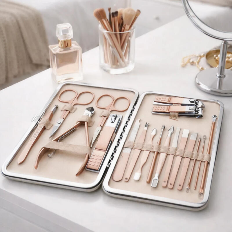 18-piece Nail Care Set with Cuticle Remover, Toenail Clippers, and Nail Clippers