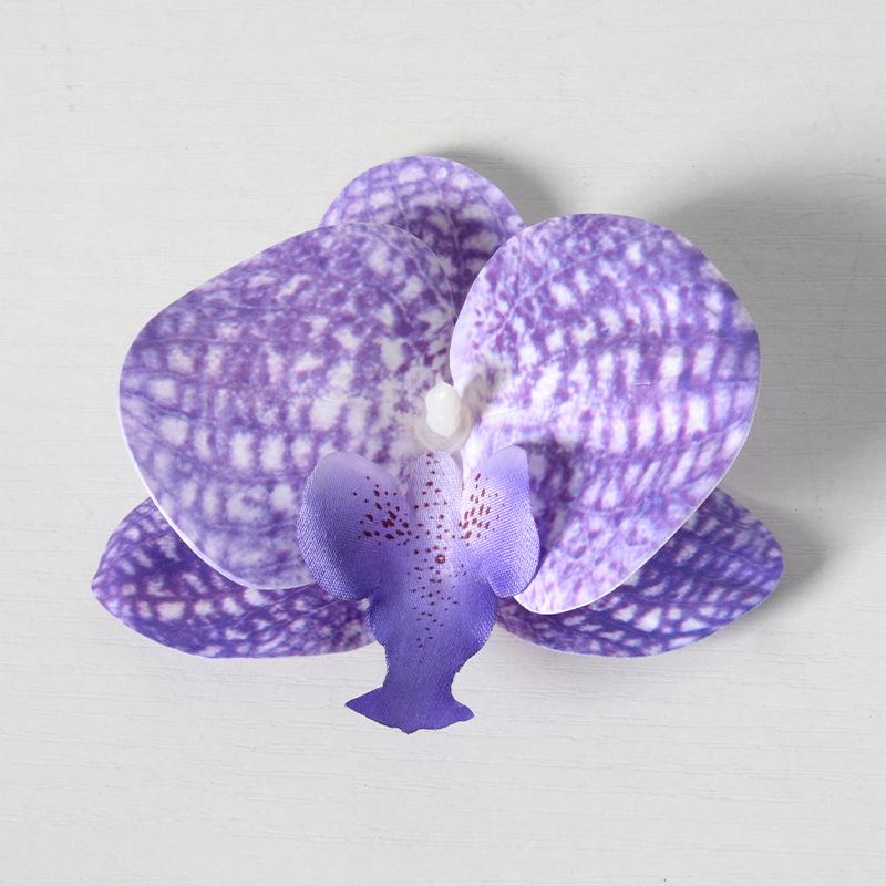 5pcs Simulated Film Butterfly Orchid Flower Head Petals Flower Accessories Headwear Hairclip Handmade Wedding Gift Decoration