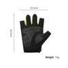 7JI Summer Half Finger Gloves with Abrasion Resistant PVC Protective Pad Anti-Slip Design Breathable
