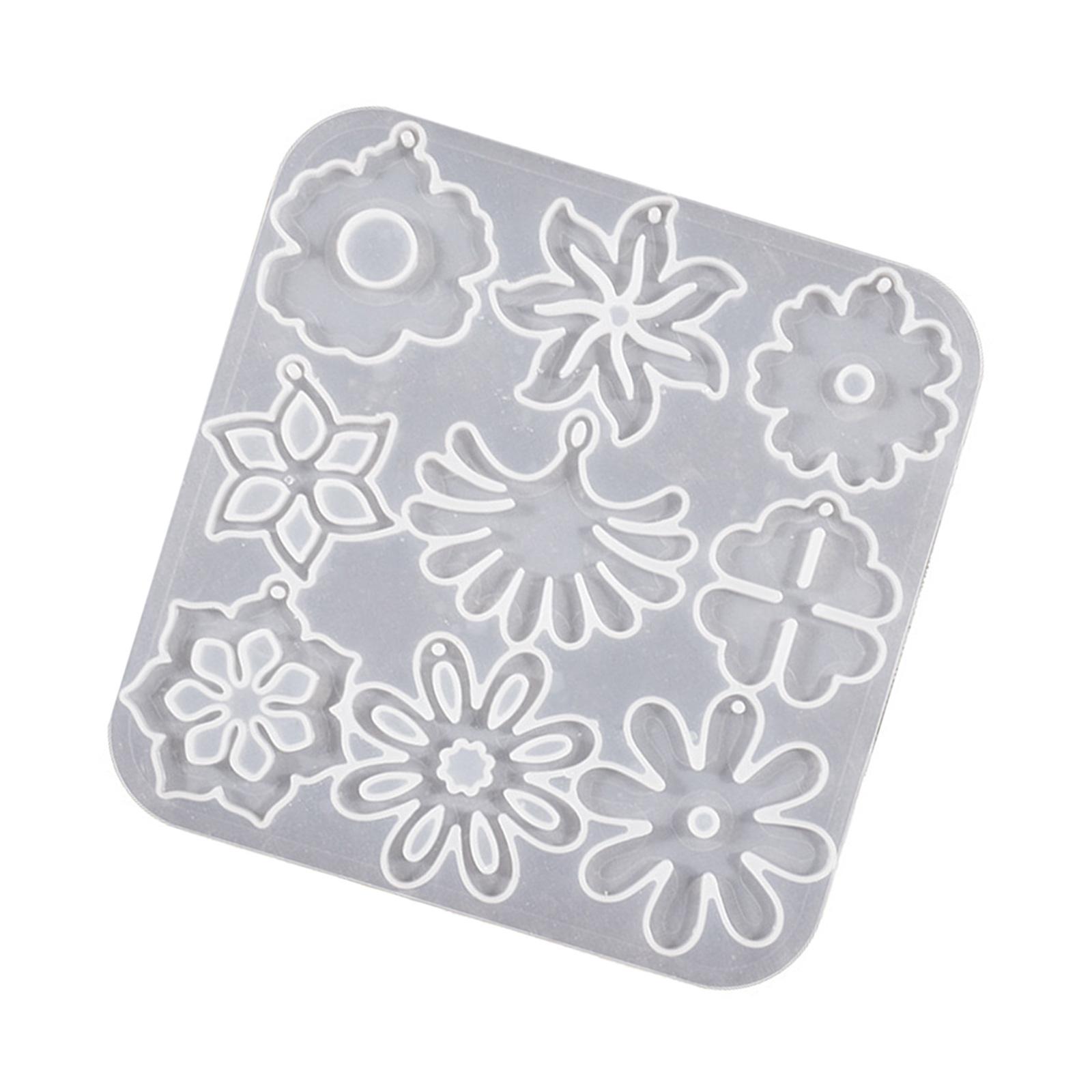 

Несколько силиконовых форм с цветочным узором для изготовления украшений ручной работы, с формами лепестков и листьев роз, стильная форма для подвесок и шармов T5