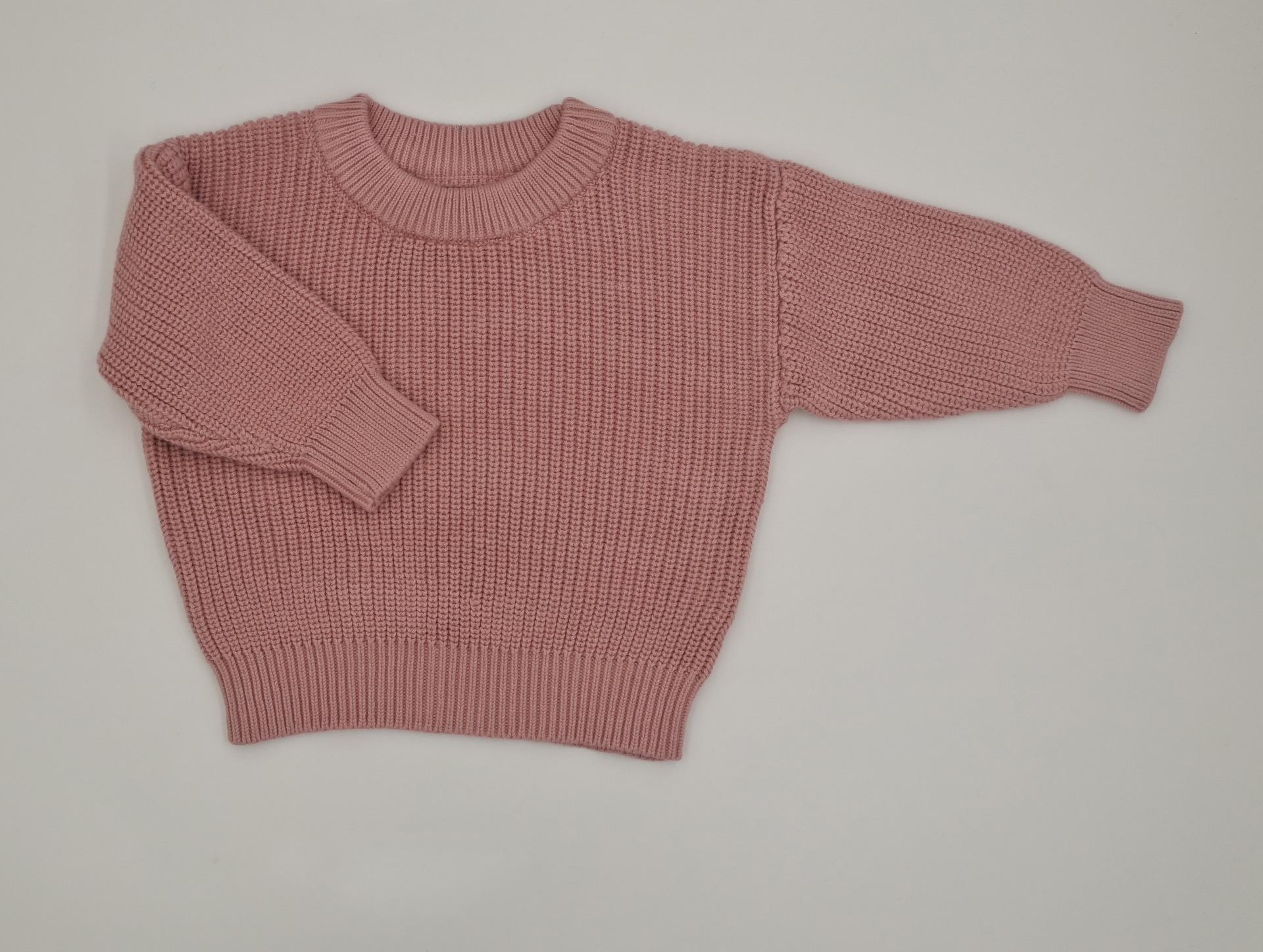 

9-Color Unisex Kids Pure Cotton Knitted Sweater 80cm 12-18 months