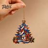 Lightweight Acrylic Pendants 250 Anniversary USA Christmas Tree Ornament, 2D 1776-2026 250th Decorations Hanging Decoration, Fourth of July