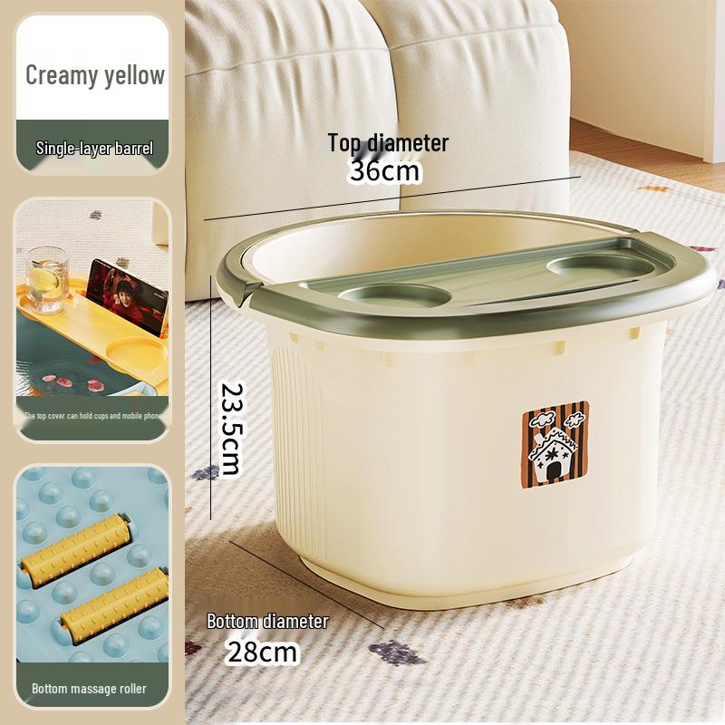 Thickened Heat-Preserving Foot Bath Basin for Home and Dorm Use