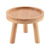2025 Trend Wooden Plant Stand Flower Pot Base Holder Stool High Stool Balcony Succulent Round Flower Shelf For Indoor Outdoor