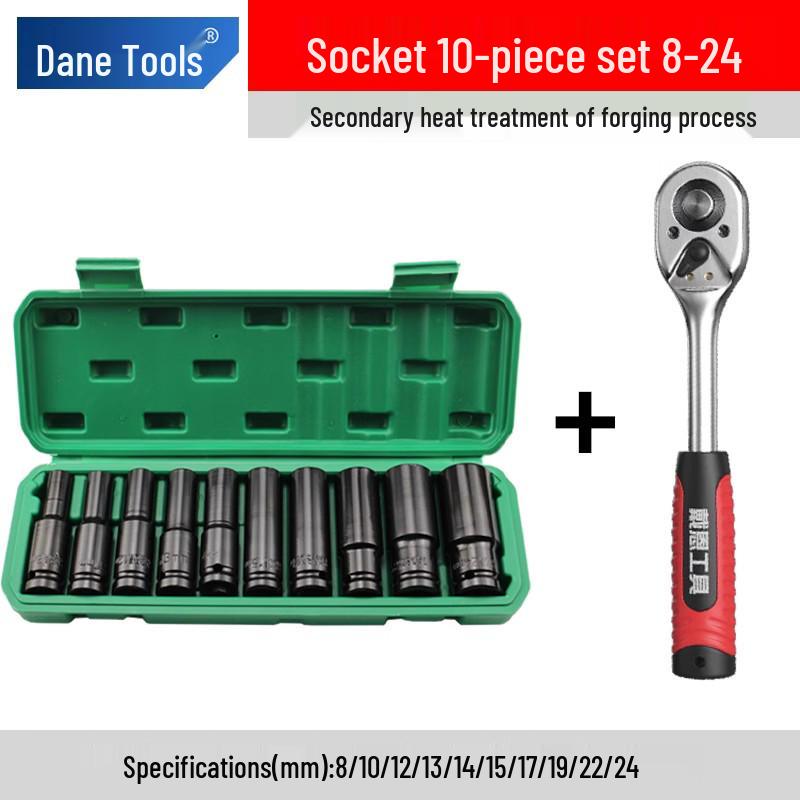 Electric Wrench Socket Set with Extended Hex Heads & Fly Electric Board Tool