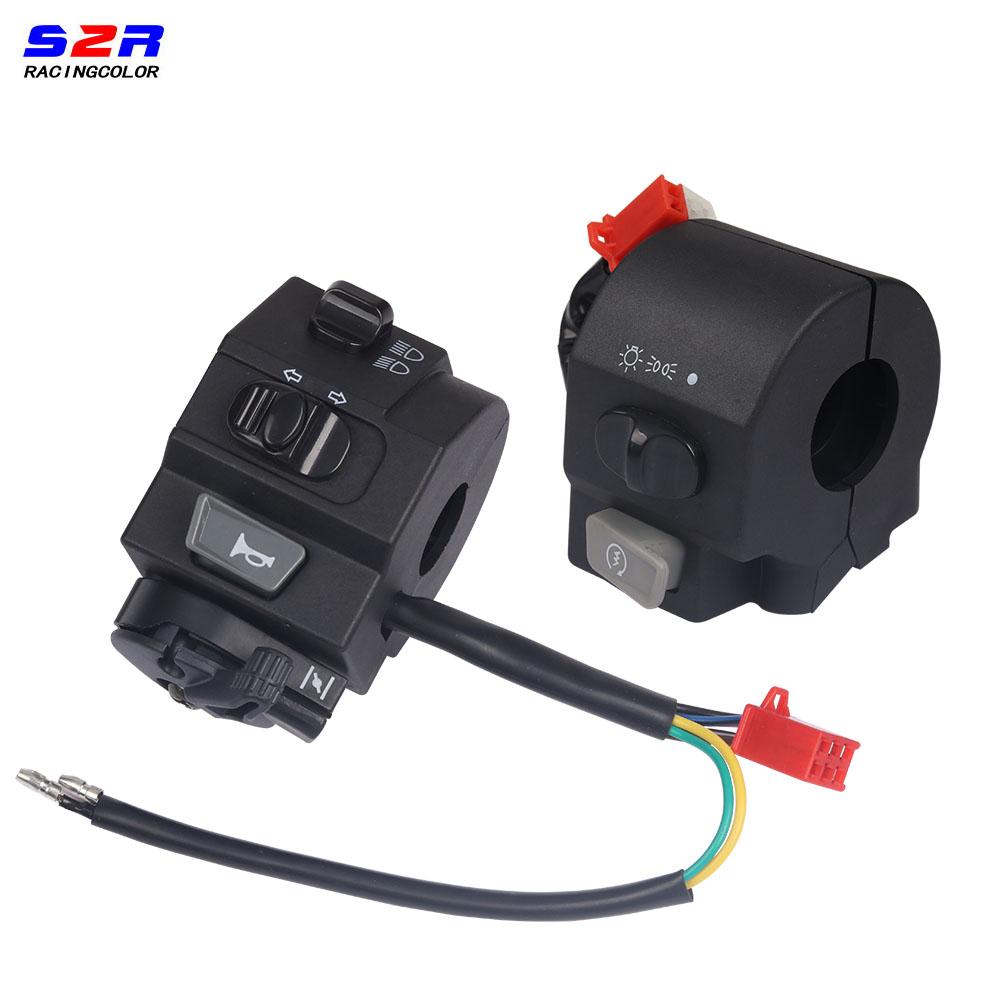 For YAMAHA C8 LYM110-2 Crypton T110 Motorcycle Handle Switch Control Turn Signal Headlight Beam Electrical Start Switch Assy