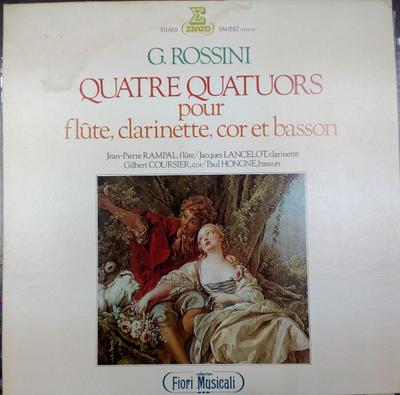 LP Schallplatte PAUL HONGNE JACQUES LANCELOT JEAN Rossini Vier Quartette für Flöte C ERA1062 ERATO 1975 Japan Obi Klassik Gebraucht