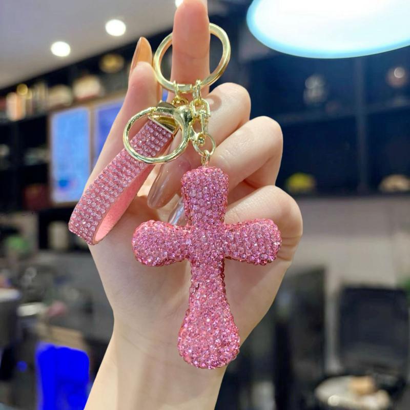 Able, Diamond-Encrusted Crosses, Keychains, Creative Bags, Pendants, Personalized Car Accessories, Gifts