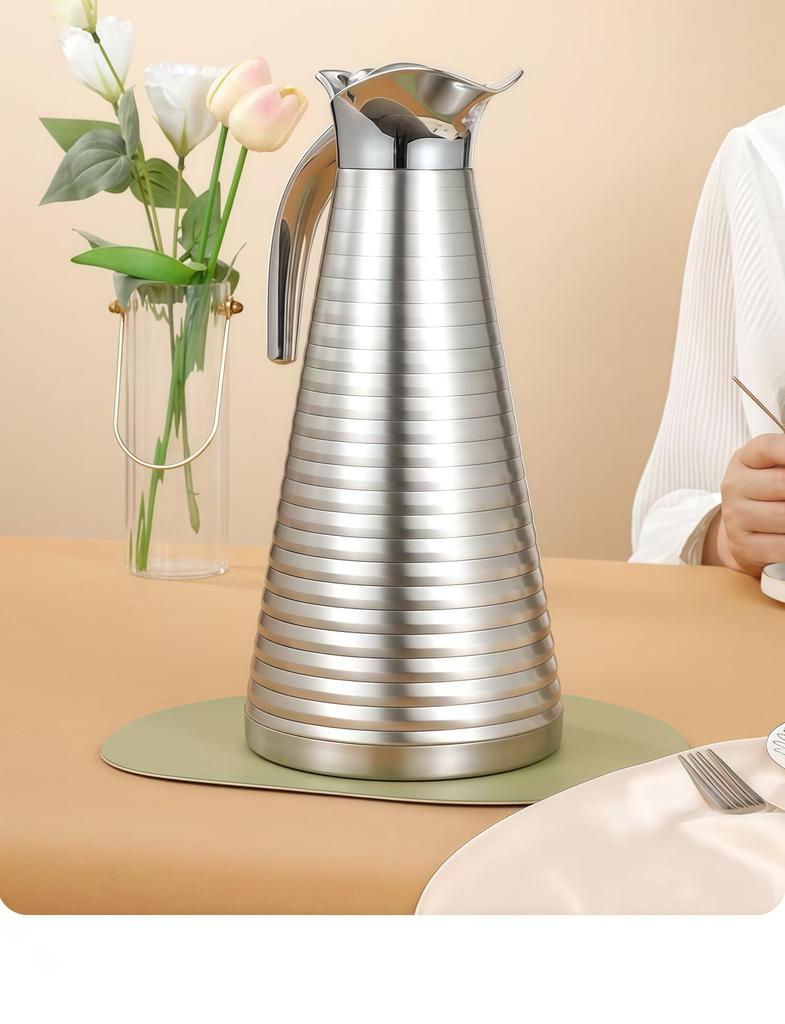 Large Capacity 304 Stainless Steel Insulated Kettle - Double-Layer Vacuum Thermos for Hot Water