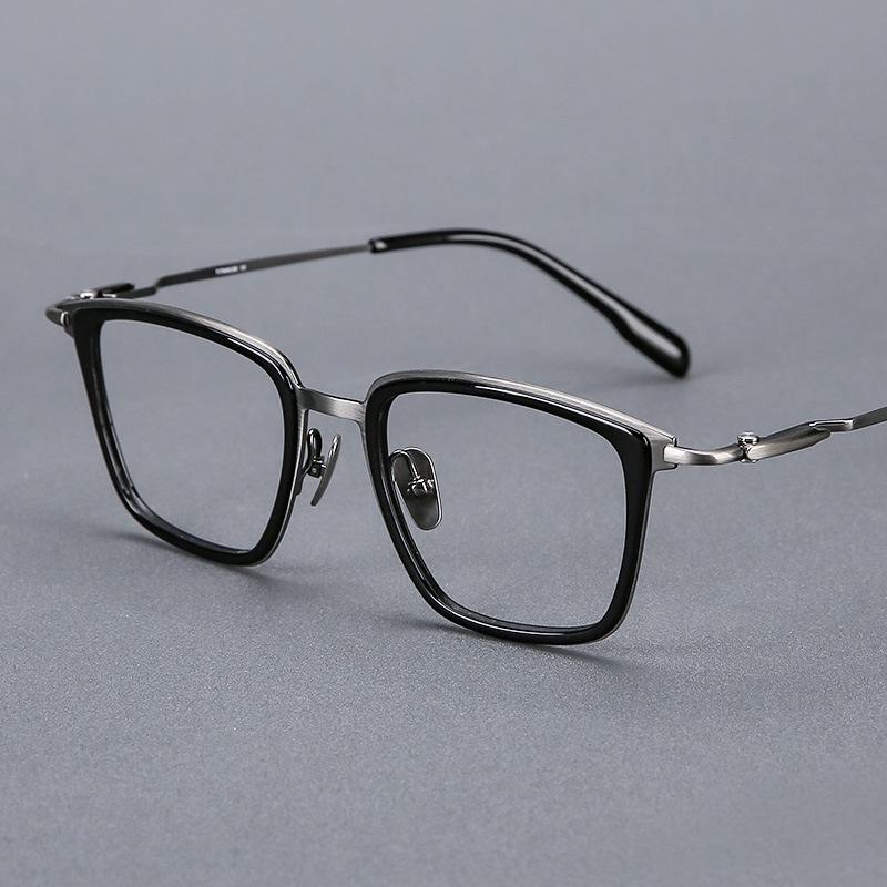 

Даньян 160 мм Мужские Сверхлегкие Титановые Очки для Близорукости с Роговой Оправой - Большая Оправа