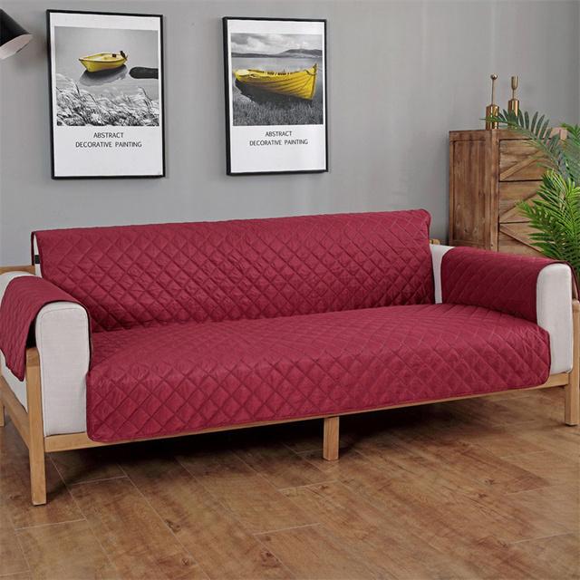 Water Repellent Sofa Cover Quilting Pet Sofa Mat Solid Color Sofa Tewel Couch Covers For Sofas Furniture Covers
