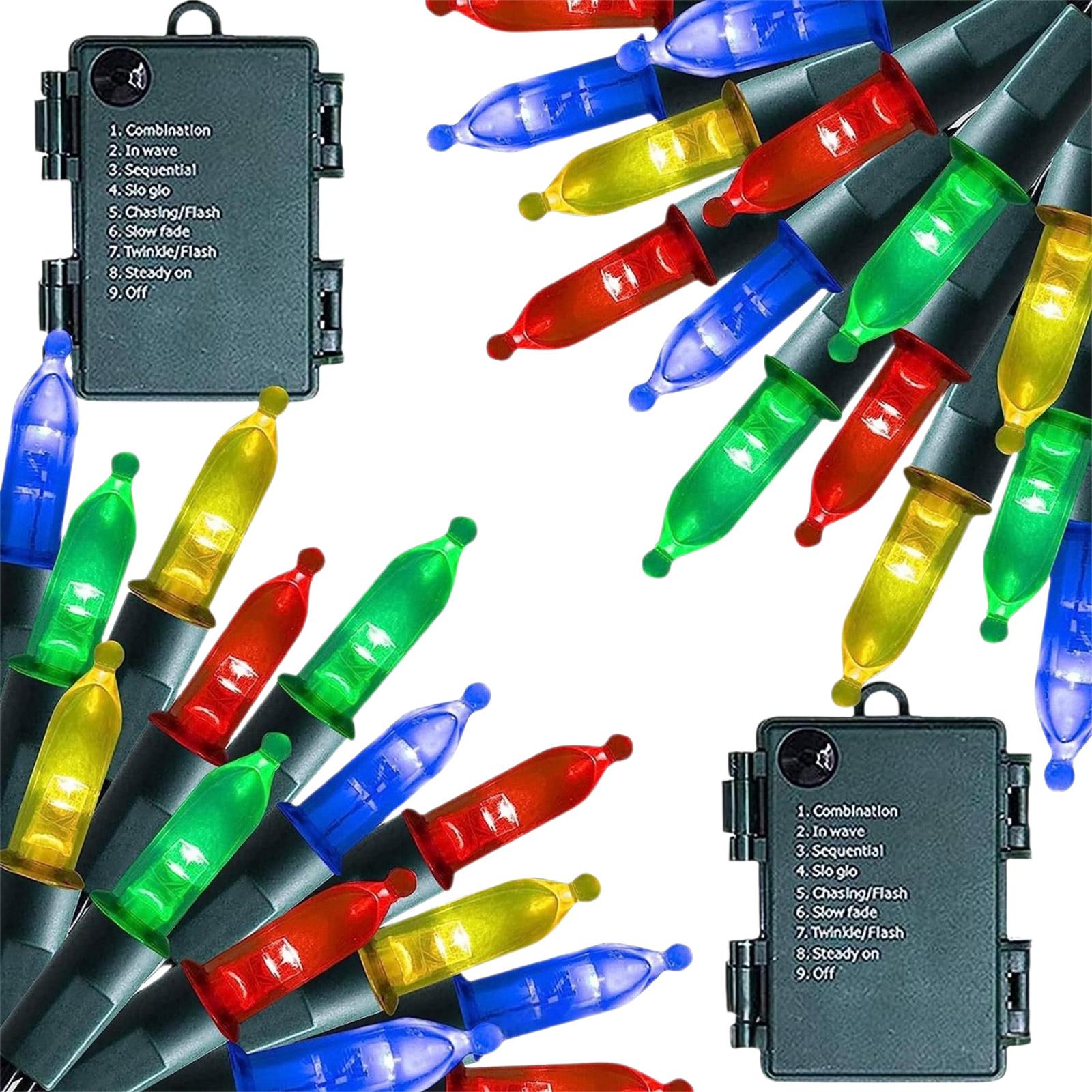 

Внутренние Наружные 100 шт. Ламповые Рождественские Гирлянды, Разноцветные One Size