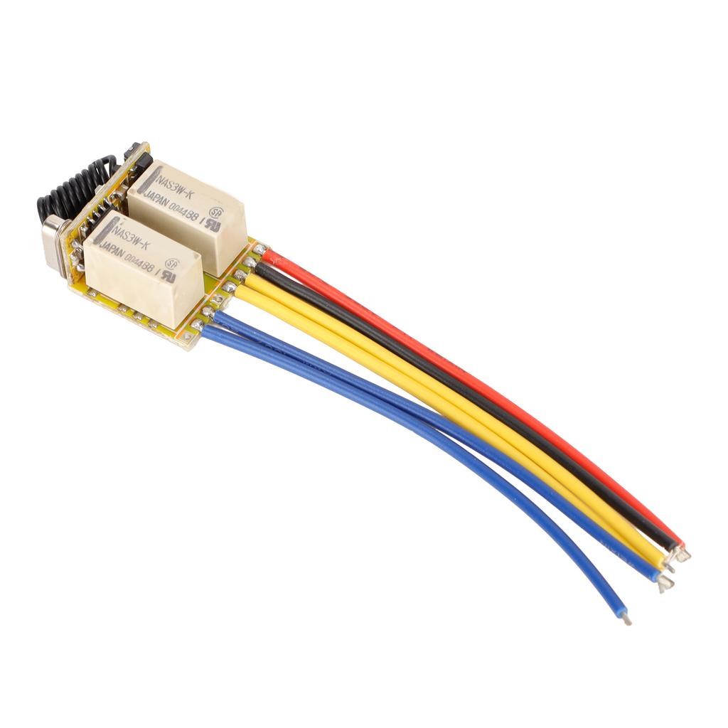 Mini RF 2CH Relay Switch 433MHz DC3.7‑12V Wireless Relay Transmitter and Receiver for Home