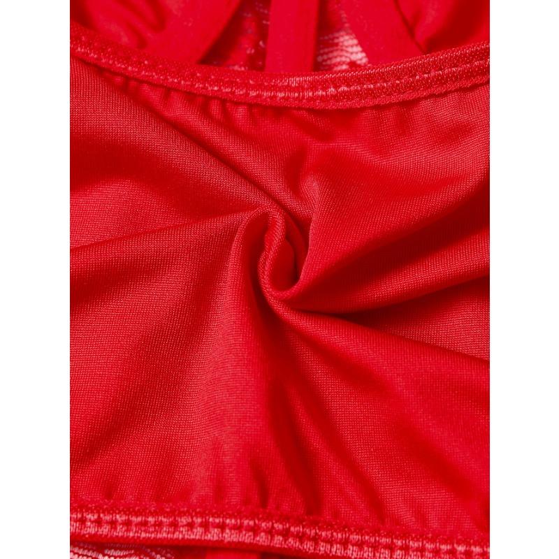 Red Lace Corset Top Spaghetti Strap Sweetheart Bustier Crop Top