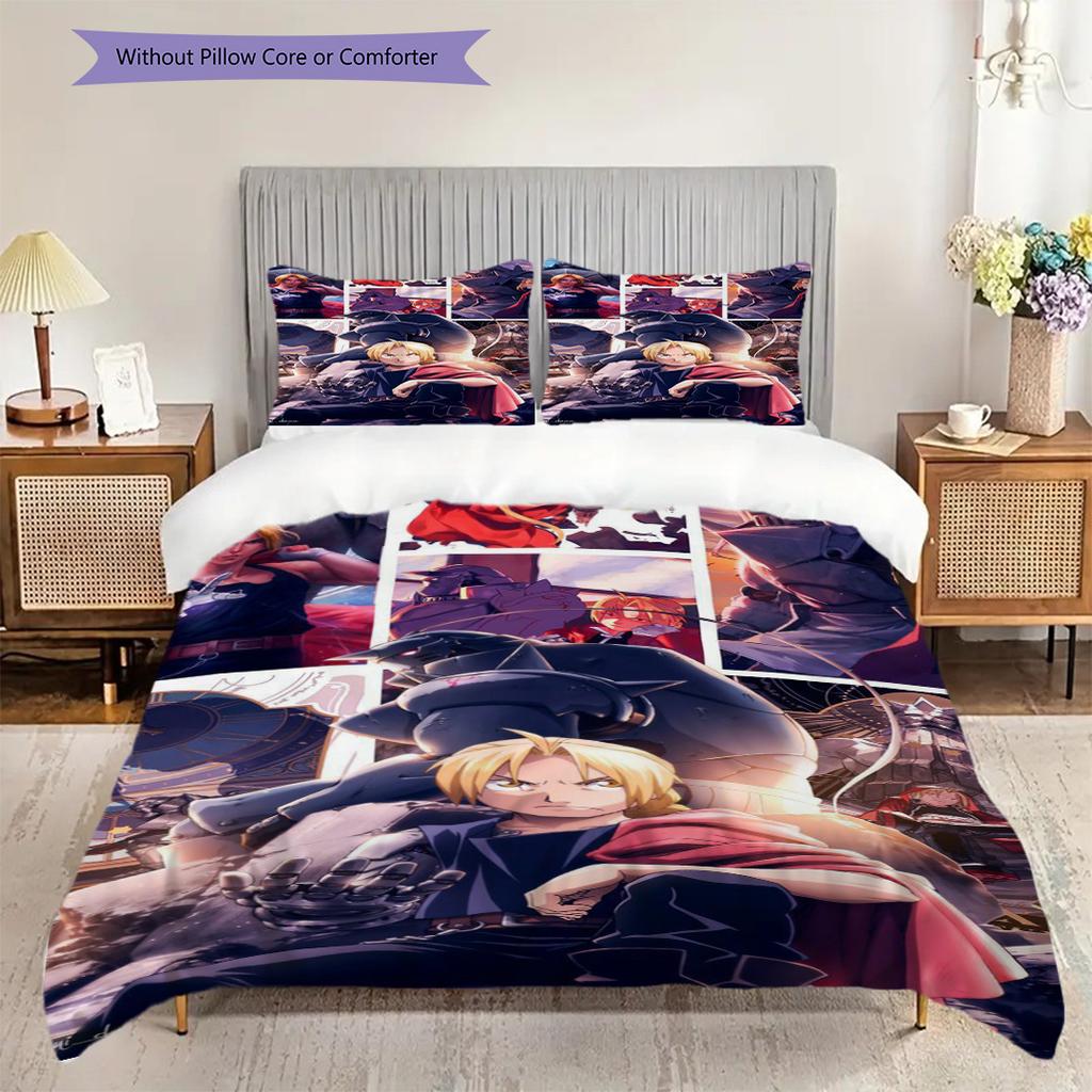 Brothers Alchemy Bedding 1 Duvet Cover 2 Pillowcase Without Core Duvet Cover And Pillowcase Soft And Comfortable Gift Suitable For All Seasons