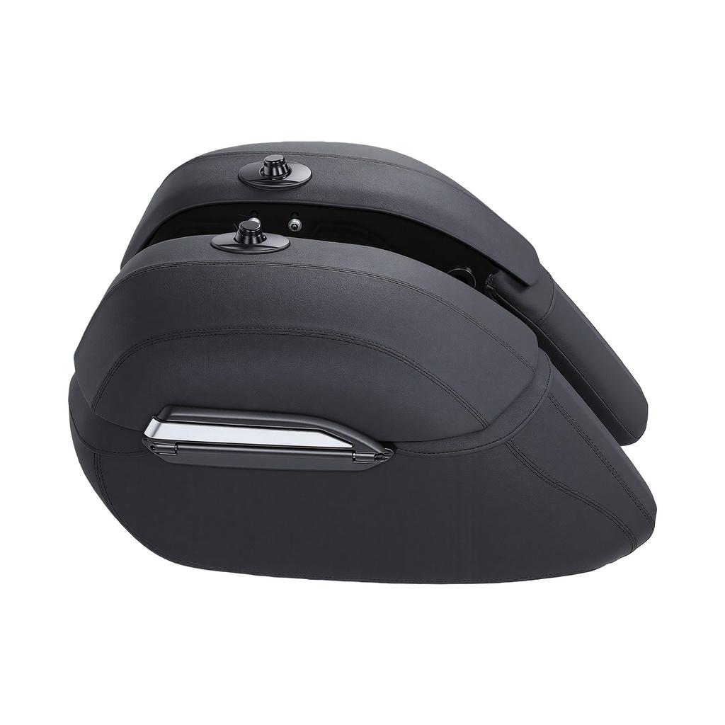 Motorcycle Hard Bags Saddlebags with Heavy Duty Mounting Bracket Kit Replacement for Classic DS400 DS650 DS1100 XVS950