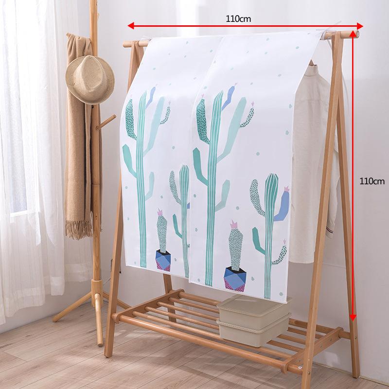 Wardrobe Dust Covers Closet Clothes Case Storage Bag Floor Hanger Rack For Clothes Large Household Towel