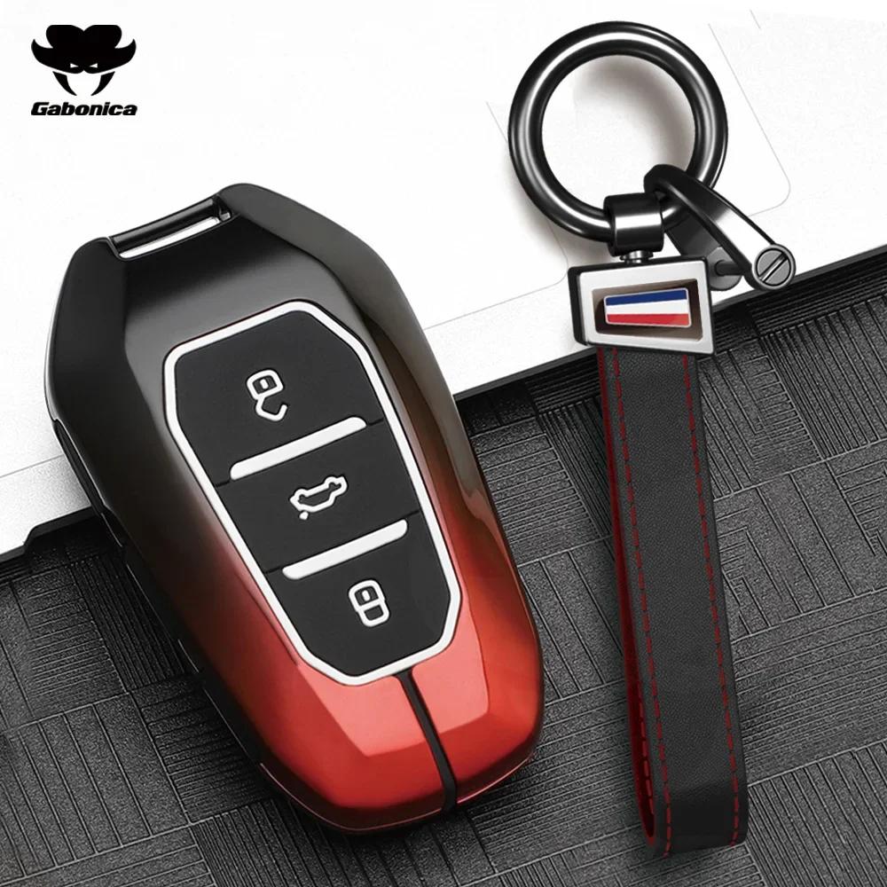 Metall Autoschlüssel Hülle Für Peugeot 2008 3008 4008 5008 308 408 508 Citroen C1 C2 C4 C6 C3-Xr Picasso Grand Ds3 Ds5 Abdeckung Schale Fob