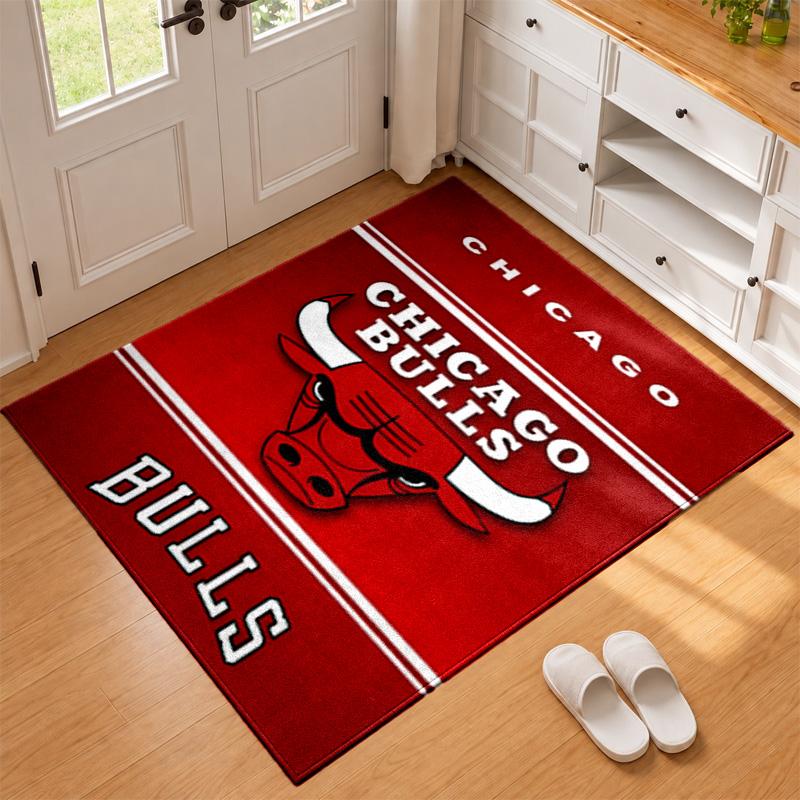 Chicago Bulls Carpet Door Mat for Living Room or Bedroom Protective Mat Under Chair Office Decoration Christmas Gift Birthday Present