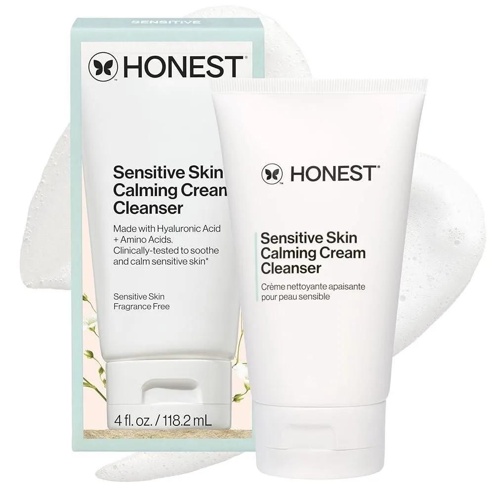 

Honest Beauty Calm On Foaming Cream Cleanser 118ml Contains Hyaluronic Acid + Phytosterol Amino Acids