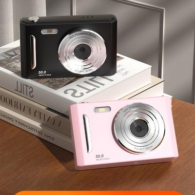 4K Retro CCD Digital Camera - 50 Million HD Pixels Dual Camera Flash 8x Digital Zoom 2.4in Screen Auto Focus  Entry-level Cam