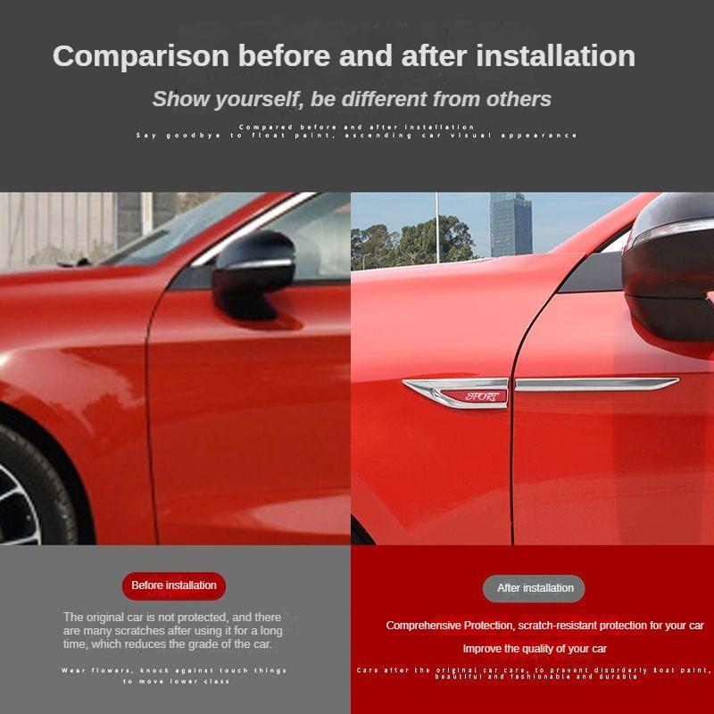 Car Door panel boční ozdobná lišta Kovové 3D logo auta Automobilový blatník Dekorativní lišta karoserie Univerzální