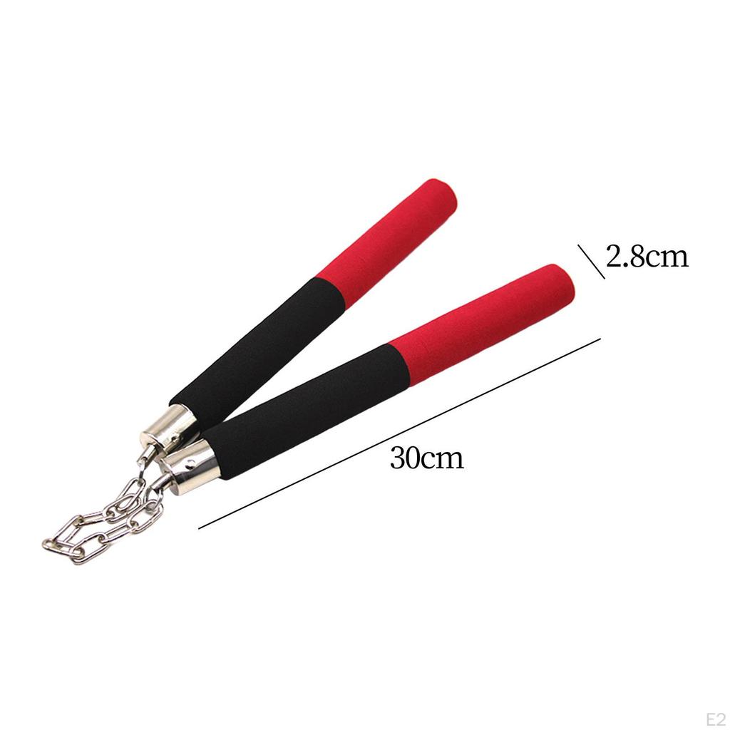 Pěnová polstrovaná hračka Nunchucks pro trénink bojových umění pro děti Karate Red