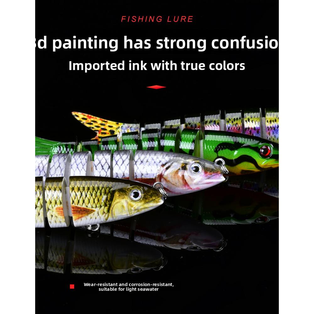 Set of Multi-section Luya Bait 8-section Fish Freshwater Sea Fishing Bait Hard Bait Luya Bait Is Sold Far Away 13.5cm