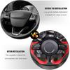 RT-TCZ Carbon Fiber Steering Wheel Decoration Interior Trim Kit Accessories for 2015-2022 Ford Mustang