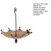 Outside Umbrella Bird Feeder Weather-proof Metal Hanging Outdoor Garden Patio Yard Hanging Bird Bath Feeding Bowl Decoration