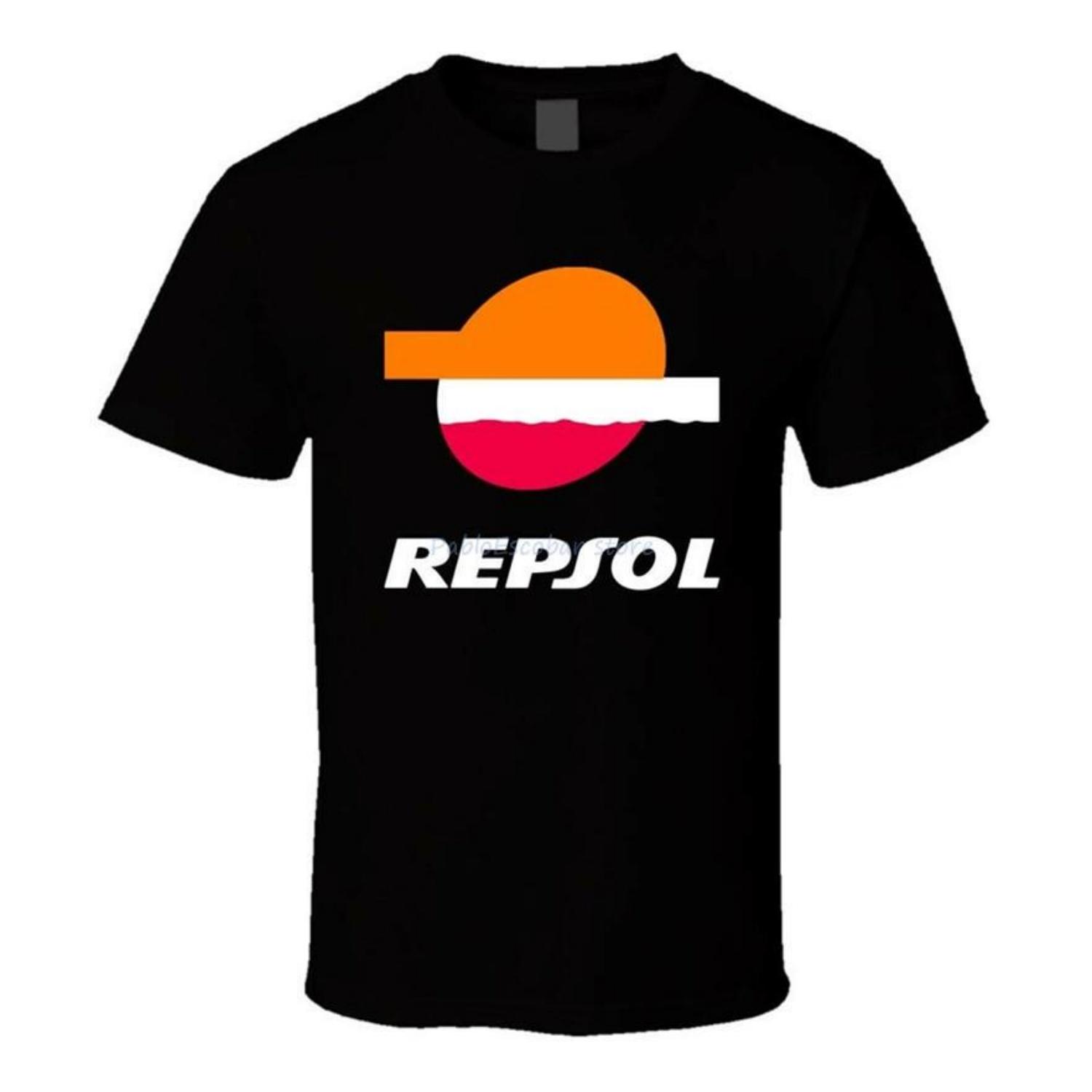 

New Repsol Logo Shirt Black White Tshirt Men S Tops New Unisex Funny Tee Shirt Male New T-shirt Fashion Top Tees S