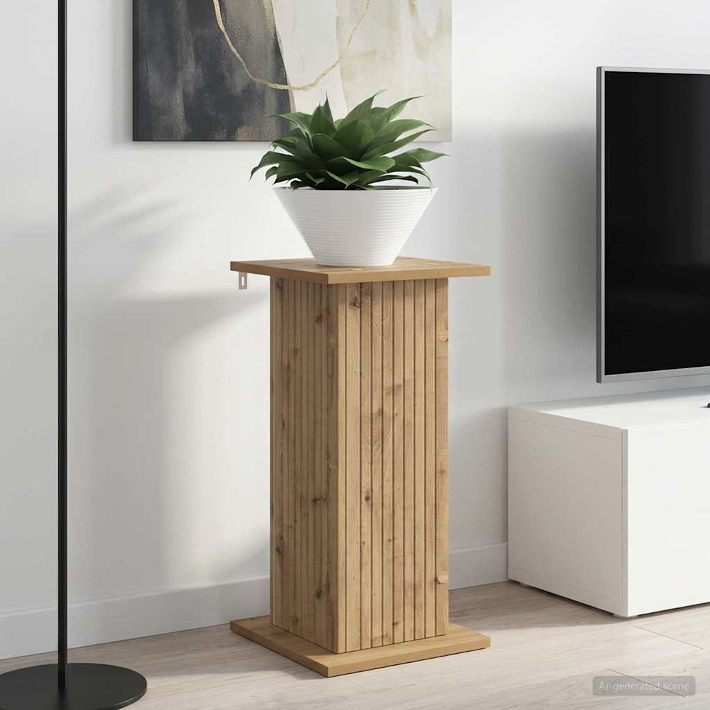 Plant Stand Artisan Oak 30.5 x 30 x 60.5 cm Engineered Wood